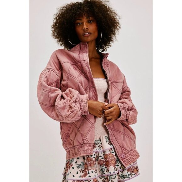 Free People Juno Jacket in Nostalgia Rose - Picture 1 of 7